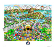 Charles Fazzino Art Charles Fazzino Art Olympic Games: 2016 - Rio de Janeiro (DX)